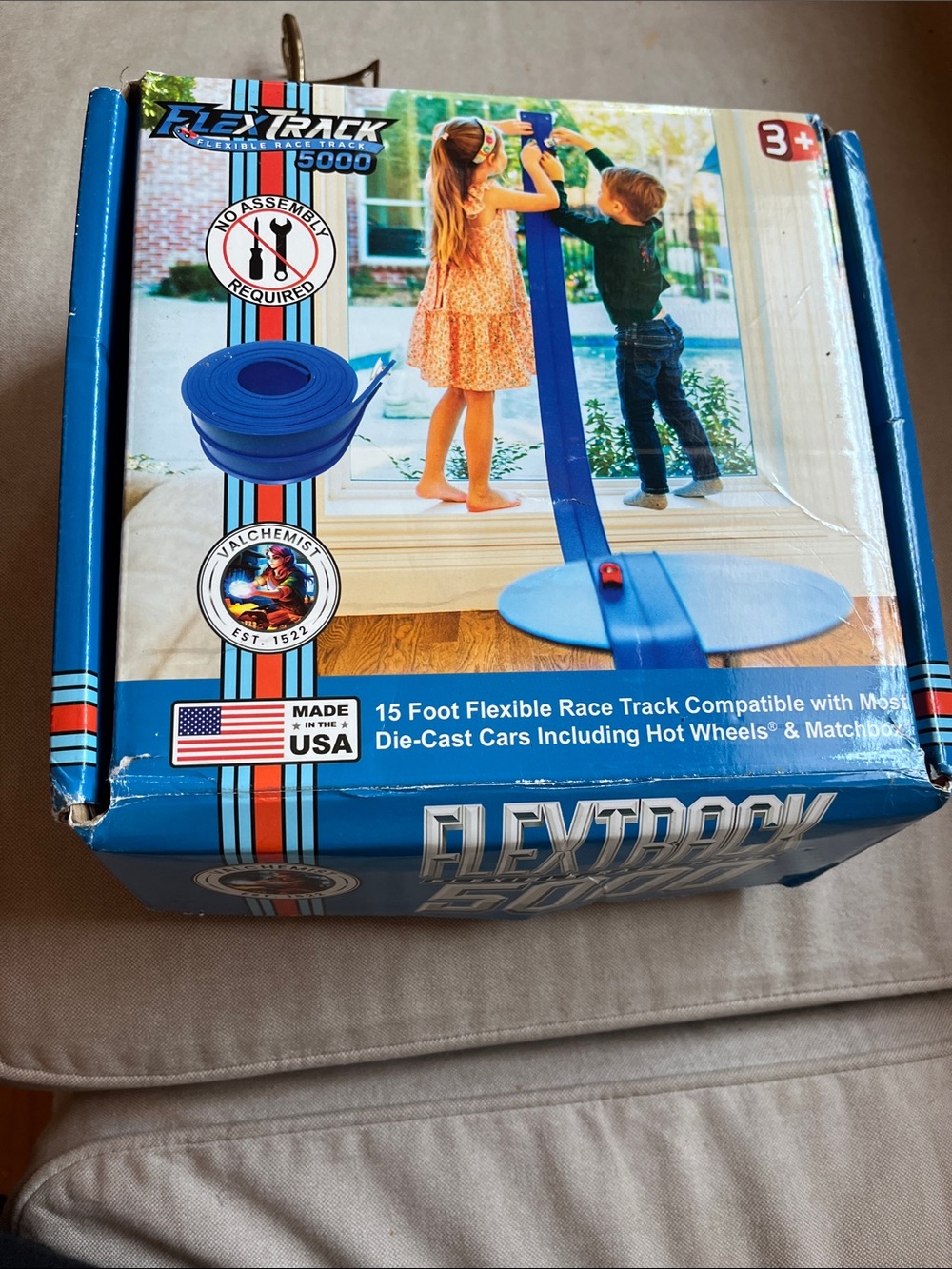 Flextrack 15ft Flexible Race Track - Blue